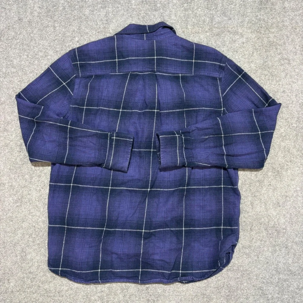 The North Face Mens Large Purple Plaid Flannel Nature is Magic Patch Shirt